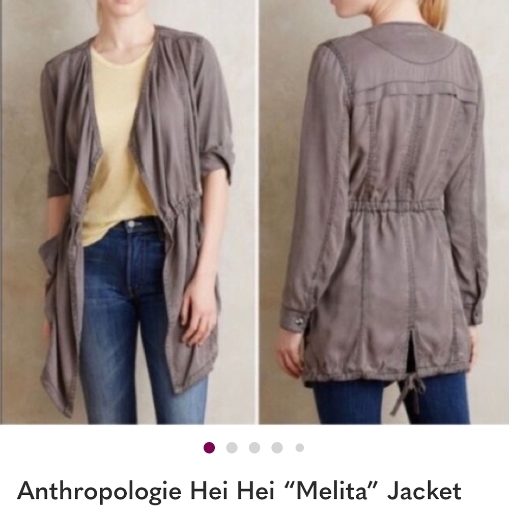 Anthropologie Hei Hei Melita Taupe Jacket